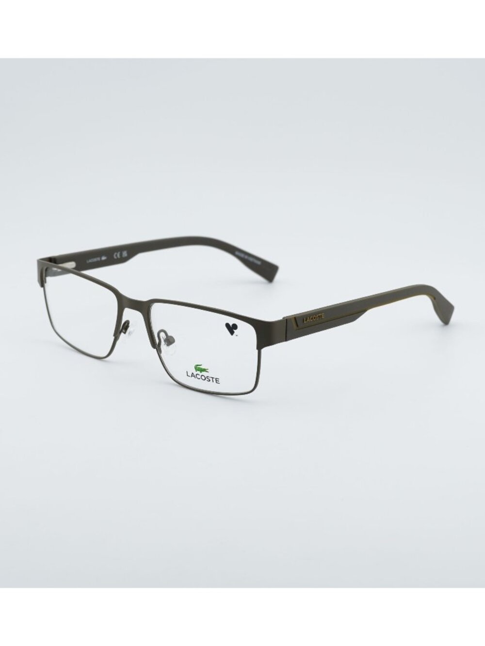 Lacoste L2298 N 275 Eyeglasses Khaki 54mm Rectangle Frame